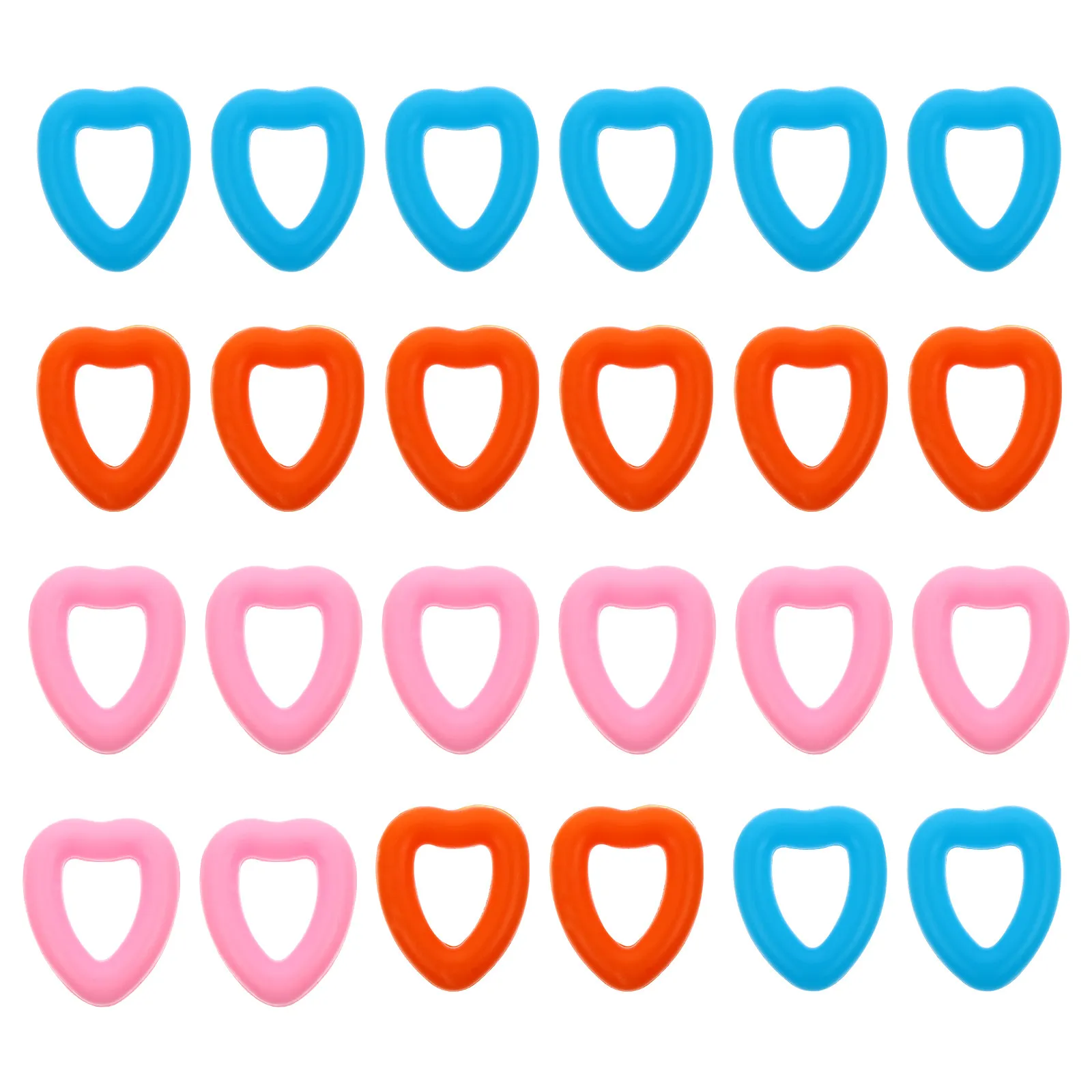 

12Pairs Anti-Slip Silicone Glasses Leg Covers Heart-Shaped Temple Sleeves for Myopia Eyeglasses Outdoor Sports Running Swimming