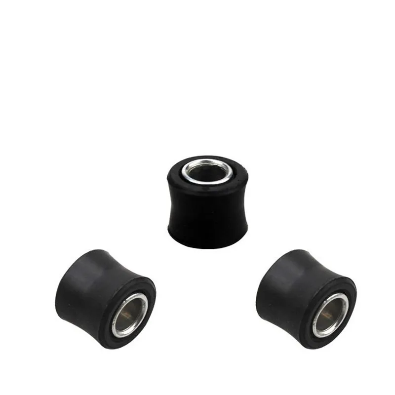 High Quality 4pcs Black Rubber 10mm Motorcycle Bike Rear Shock Absorber Bush Spare Part Fit For Dual Sport Off-Road Street