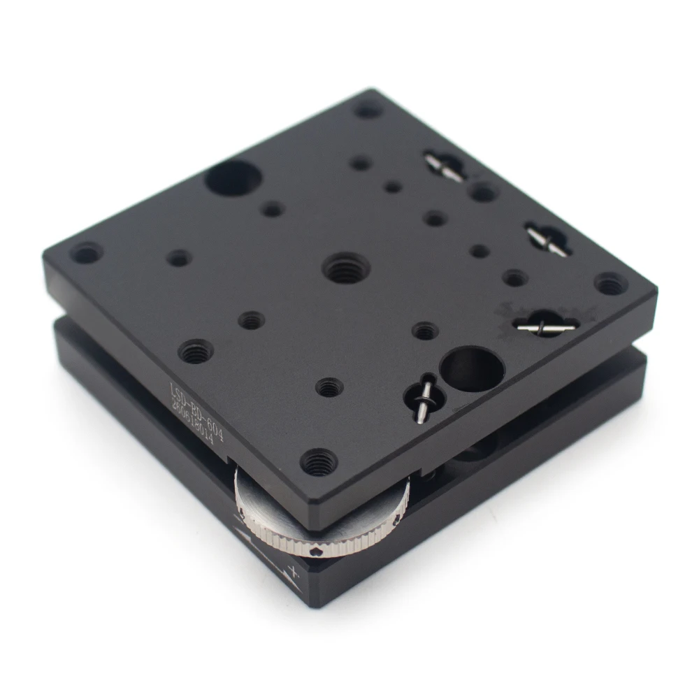 Manual 2-Axis Tilt Leveling Platform - Precision Micro-Adjustment Tilting Thread Rotation Optical Displacement Slide LSD-BD-604