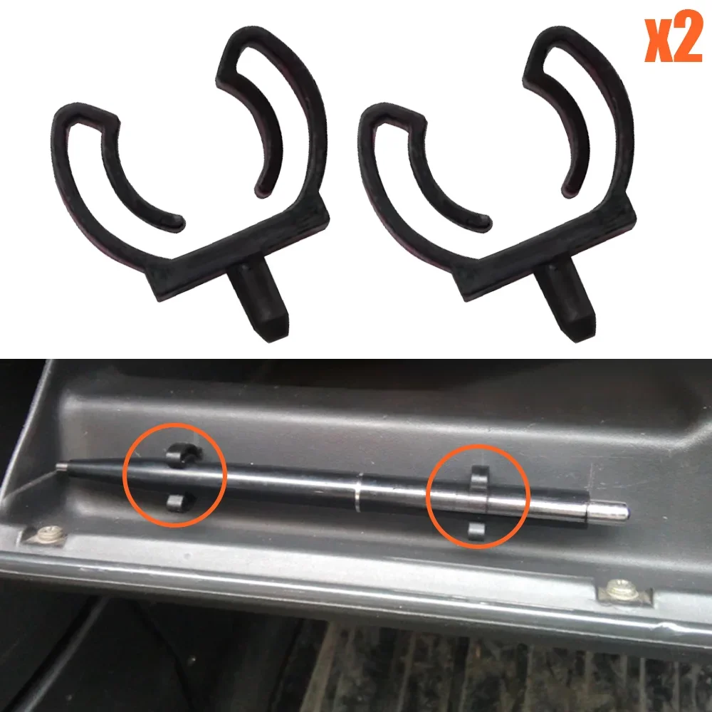 2Pcs For BMW 1 2 3 4 5 7 8 series X1 X2 X3 X4 X5 X5 X7 M2 M3 M4 M5 M8 XM Z4 Car Glove Box Organizer Lock Pencil Tray Clips Black