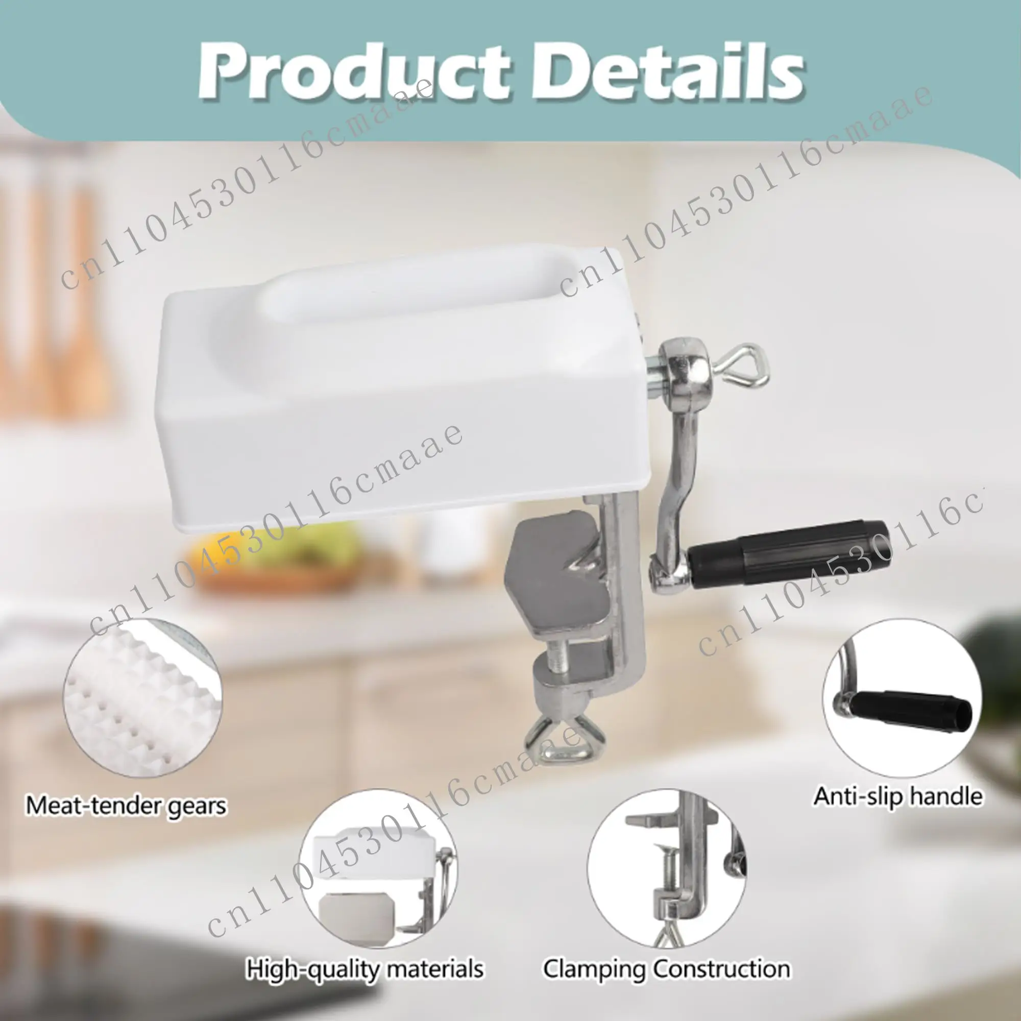 

NEW Manual Meat Tenderizer Machine Quick and Easy Beef Chicken Steak Flatten Aluminum Alloy Construction Clamp-on Rolling Cuber