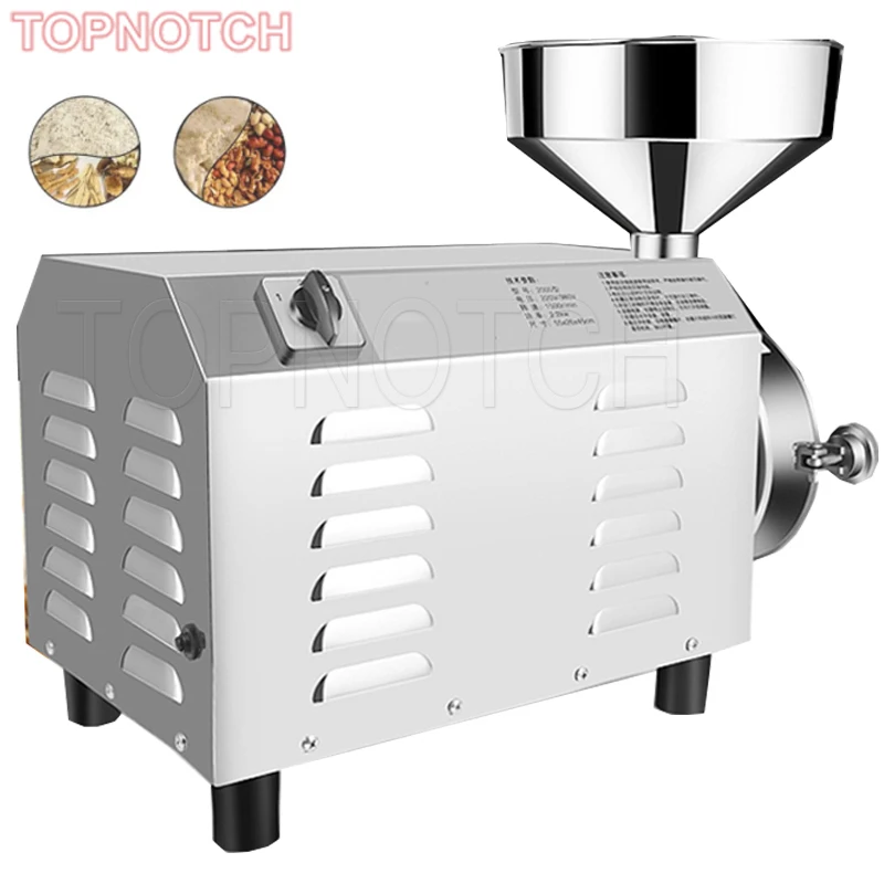 3000W Electric Grain Grinder Commercial Grinding Machine For Dry Grain Soybean Corn Spice Coffee Bean Wheat Rice