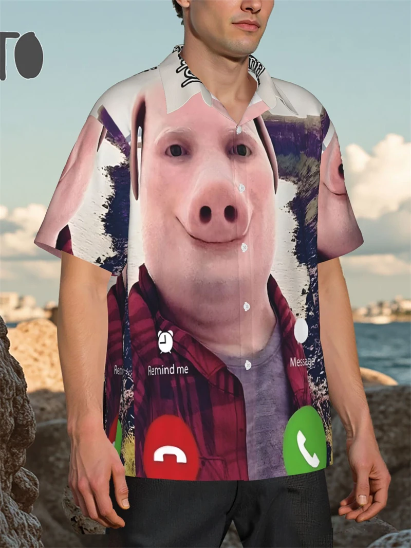 

Индивидуальная мужская рубашка с 3D принтом, гавайские рубашки, мужские рубашки с короткими рукавами и лацканами, летние свободные рубашки для отдыха, Camisas Hombre