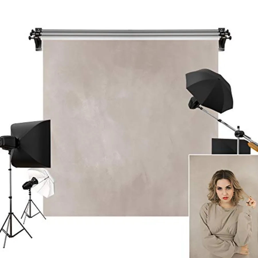 

8x8ft/2.5x2.5m Khaki Backdrops Photographers Retro Solid Background Photography Props Studio Digital Printed Backdrop