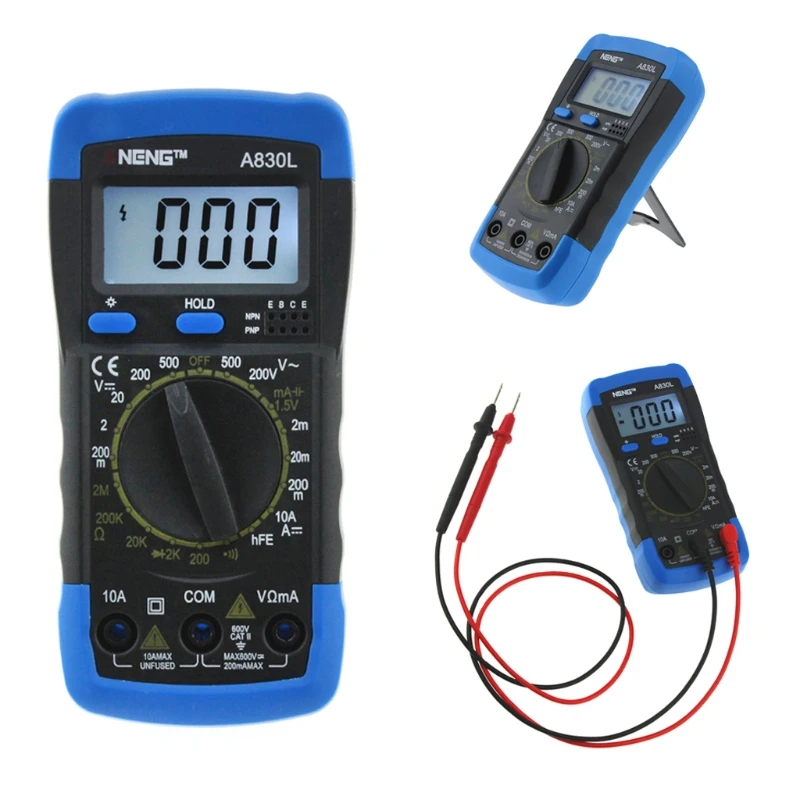 A830L Digital Multimeter LCD DC AC Voltage Diode Freguency Multitester Drop Shipping