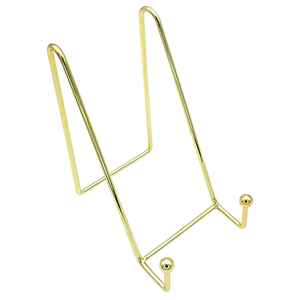 

Iron Photo Display Stand Plate Rack Holder Bookshelf Album Shelf Picture Frame Metal Small Item Exhibitor Desk Organizer