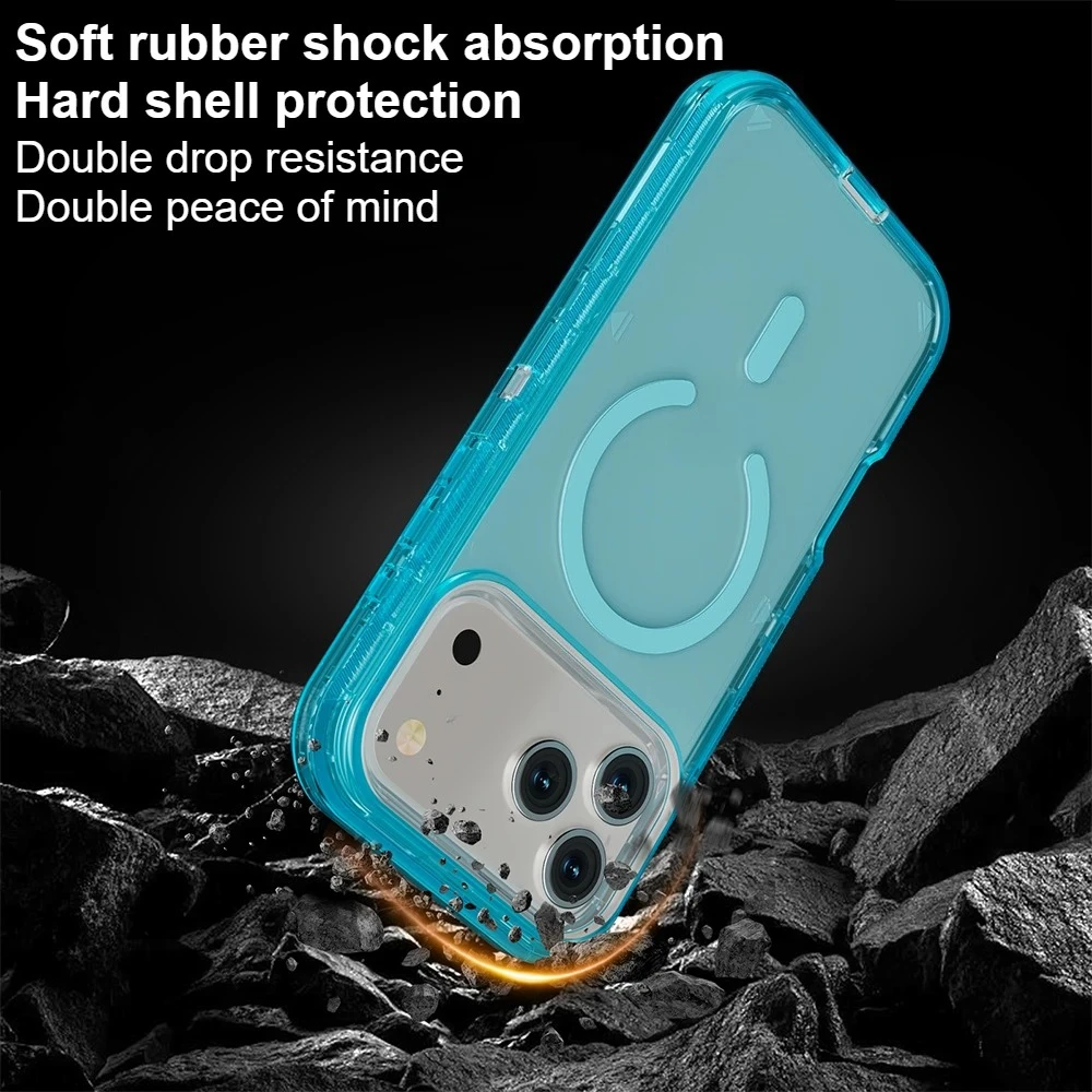 Magnetic Clear Shockproof Case for iPhone 3