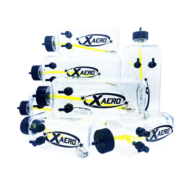 XAERO Przezroczysty Plastikowy Kwadratowy Zbiornik na Paliwo Butelka 260/300/360/500/700/1000/1500 ML/CC do Modeli Samolotów Nitro na Gaz