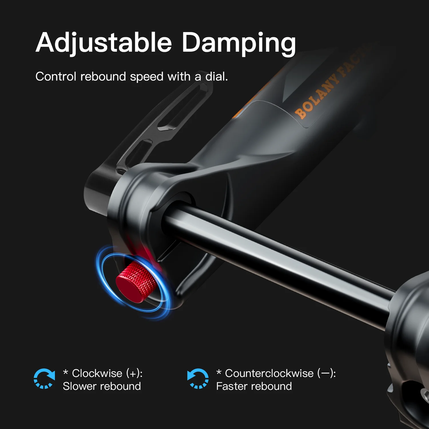 Bolany 175mm Travel 27.5/29inch MTB Bike Fork Thru Axle 15*110mm BOOST Fork  Rebound Adjustment Bicyle Fork Down Hill For DH AM