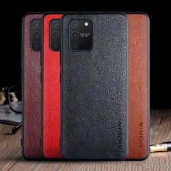 case for Samsung Galaxy S10 Lite funda luxury Vintage Leather skin coque cover for samsung galaxy s10 lite case capa