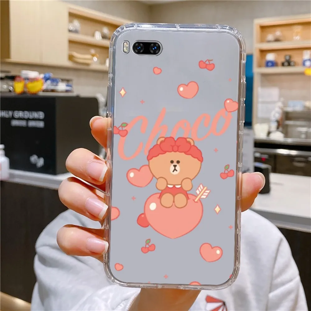 Cute F-friends L-line Bear Bunny Phone Case For Huawei Mate P10 P20 P30 P40 P50 Smart Z Honor 50 60 70 Pro Lite Transparent Case