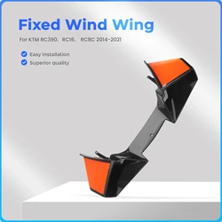 New Fairing Fixed Wind Wing For KTM RC390 RC16 RC8C 2014-2021 Orange Motorcycle Modified Aerodynamic Winglets fins Side Spoiler