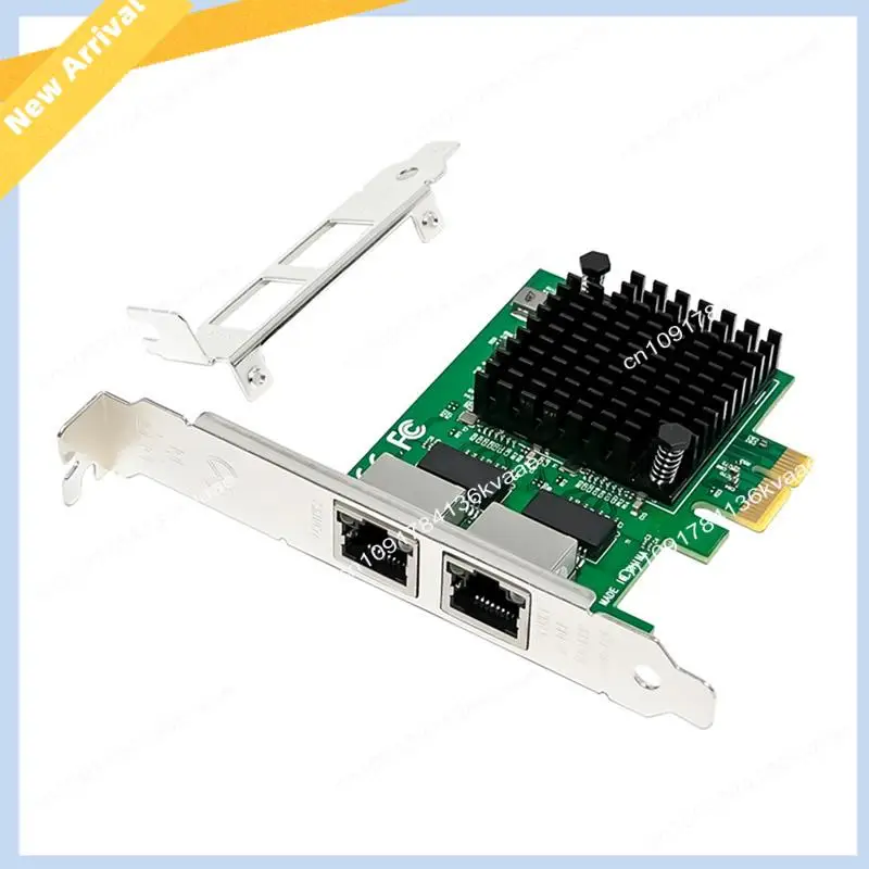 

M01K PCI-E X1 Серверная сетевая карта 2,5G Двухпортовая гигабитная сетевая карта Контроллер Ethernet I225-V Двухпортовые порты RJ45 2,5Gbe