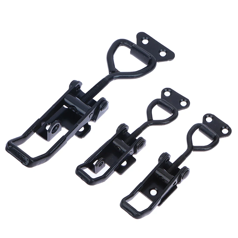 Produktbild von 4er-Set Werkzeugkasten Verschluss – Verstellbarer Kippriegel Aus Eisen, 10,2 Cm, Für Schränke, Truhen Und Boxen