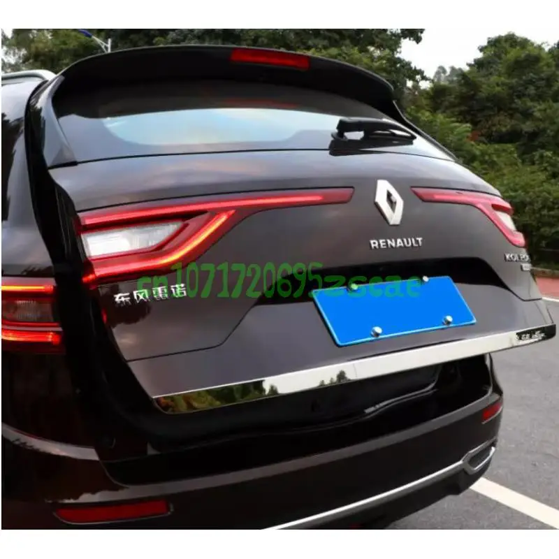 FOR Renault Koleos 2017 2018 2019 2020 Rear Boot Door Trunk Cover Trim Tailgate Garnish Molding Strip Car Accessories