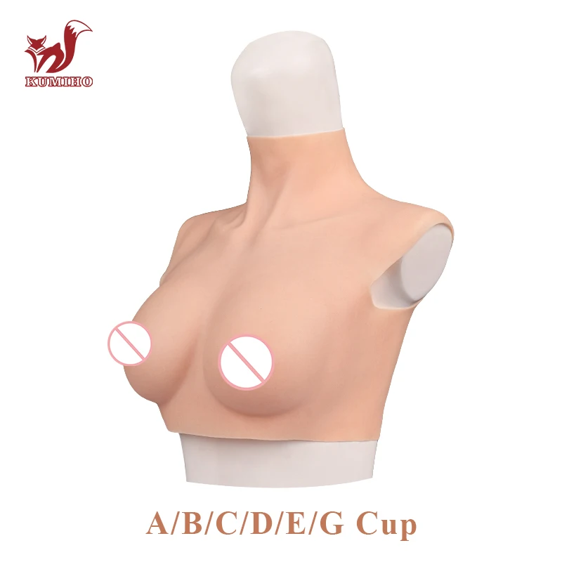 

KUMIHO Realistic Silicone Breast Forms Crossdresser A/B/C/D/E/G Cup Fake Boobs Drag Queen for Sissy Transgender Shemale Cosplay