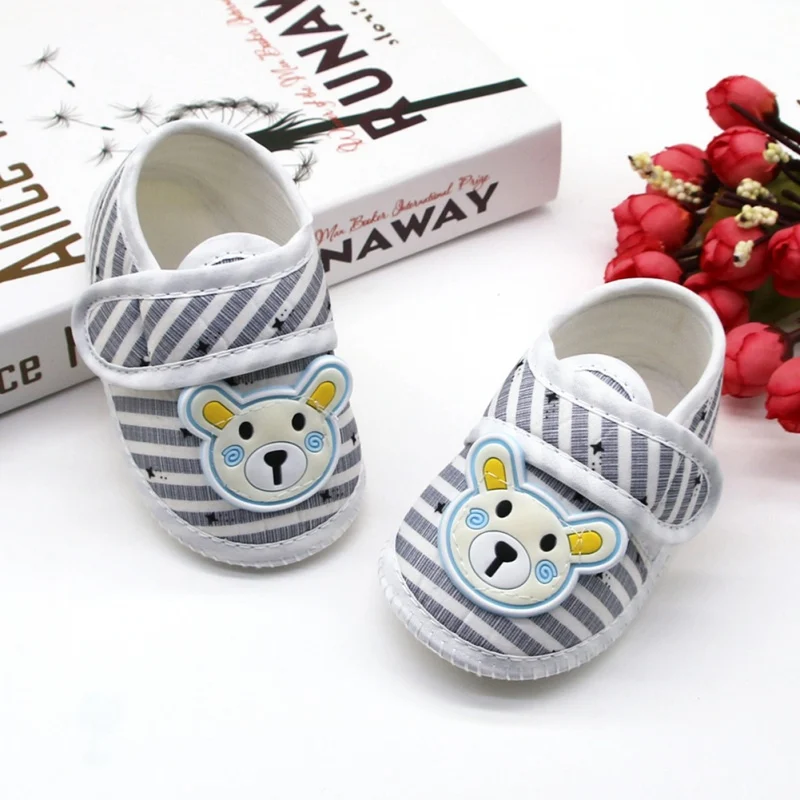 Newborn Baby Girl Soft Sole Crib Toddler Shoes Canvas Sneaker Toddler Shoes Infant Soft Soled Anti-Slip Casual Shoes