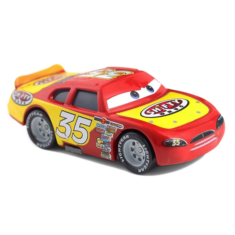 Cars 2 3 Lightning McQueen Mater Sheriff Flo Doc Hudson Rot 1:55 Legierungs-Druckguss-Automodell Kinderspielzeug Geschenk