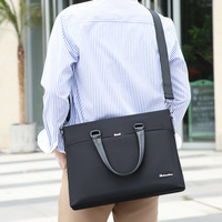 Business Waterproof Oxford Cloth Large Capacity File Shoulder Crossbody Laptop Storage Bag for Men and Woman