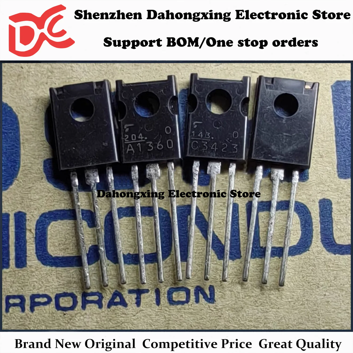 

New Original 10Pairs 2SA1360 A1360 + 2SC3423 C3423 TO-126 Audio Amplifier Transistor Electronic Components Great Quality