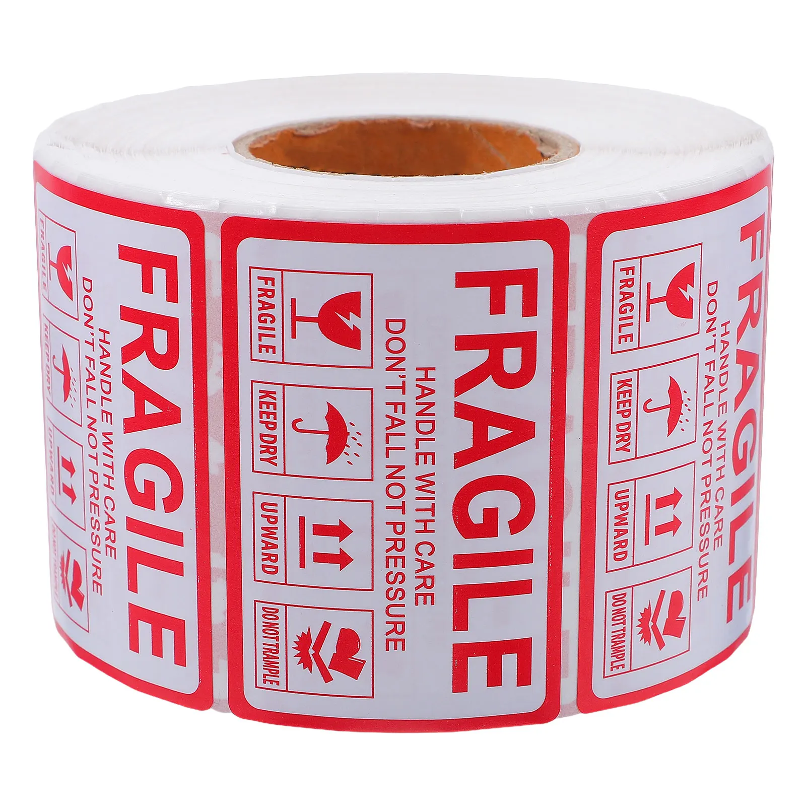 1000 قطعة تحذير هش ملصقات الشحن مقبض الرعاية لاصق التعبئة ملصقات للأعمال الصغيرة تتحرك صناديق التعبئة تسميات