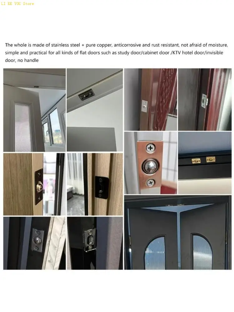 W3JE Adjustable Door Catch Door Catch Convenient Brass Door Catch Durable