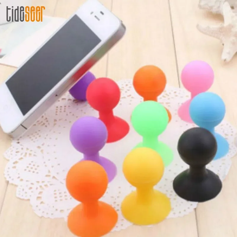 

Colorful Rubber Silicone Ball Holder Octopus Suction Sucker Phone Desktop Stander Stand For iPhone Xiaomi Samsung Tablet 100pcs