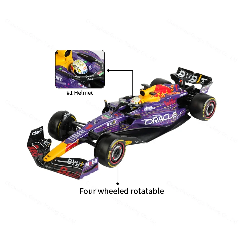 Bburago 1:18 Red Bull RB19 2023 Miami Las Vegas GP #16 #55 F1 Racing Formula Car Static Diecast Alloy Model Car