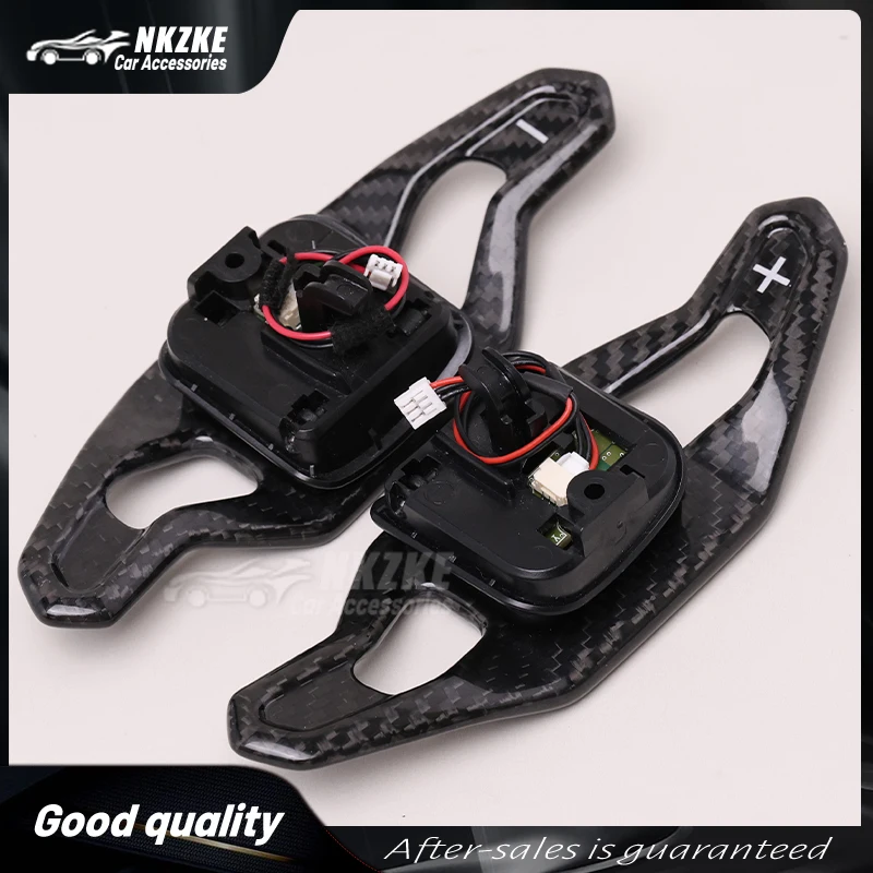 Steering Wheel Shift Paddles, Suitable For Audi A3 A4 A5 TT R8 Q5 Q7, Both Plastic And Carbon Fiber Materials, Car Accessories