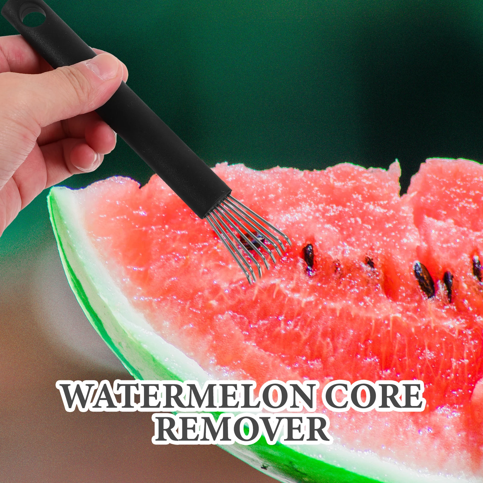 

Watermelon Seed Remover Stainless Steel Core Tool Silicone Pitter Mini Hand Rake Fruit Wear-Resistant Gadget Slicer Kitchen