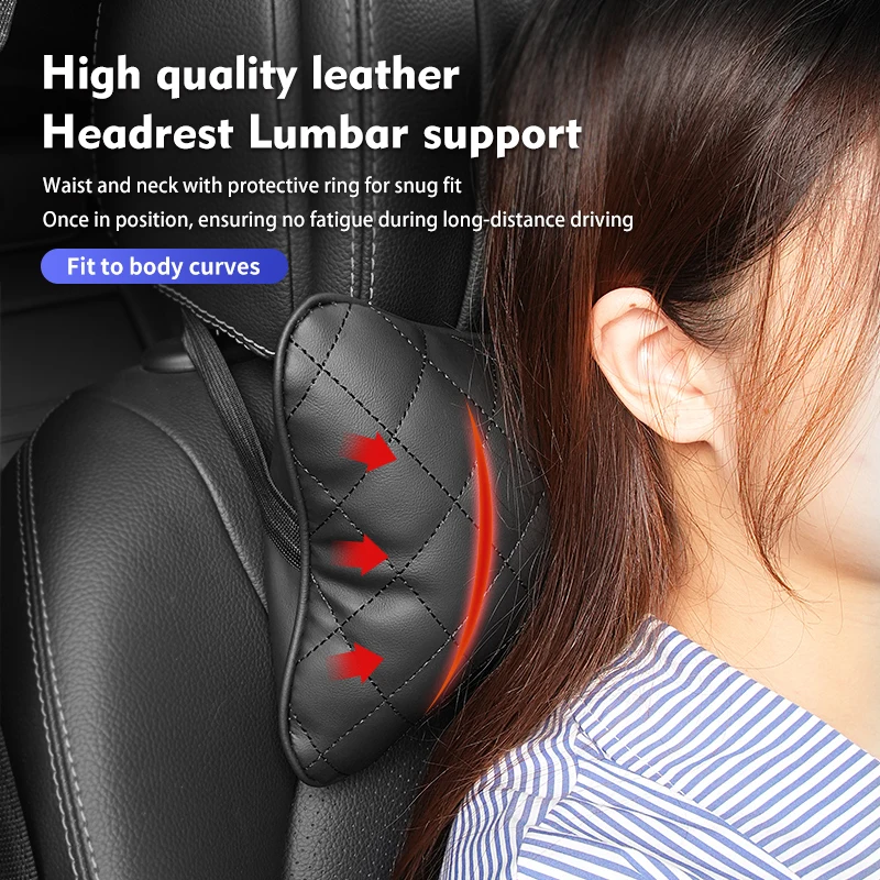 For Renaul Car Seat High-Quality Headrest Pillow Lumbar Support Cover Koleos Kadjar Scenic Megane Sandero Grand Sill