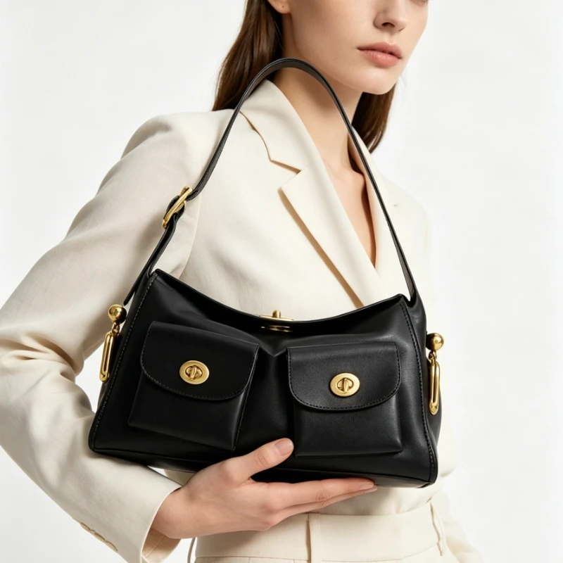 

High-End Minimalist Leisure Business Diaper Bag Stylish Clutch Mini Casual Simple Large Capacity Shopping Party Tote Crossbody