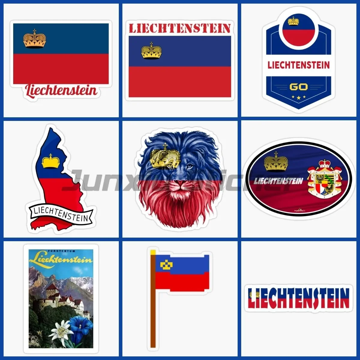 

Liechtenstein Country Code Car Bumper Window Stickers Van Bicycle Truck Refrigerator Decoration Laptop Helmet Racing Decals