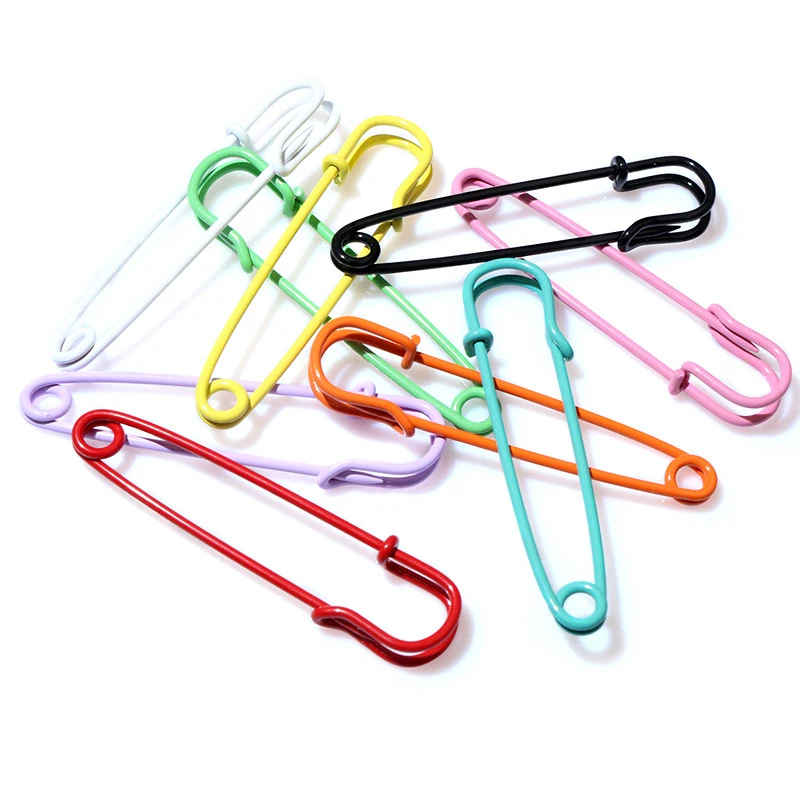 10pcs 50x13mm Safety Pins Brooch Metal Sewing Pins Sewing Clothes Pins for Tags DIY Crafts Jewelry Making Accessories Findings