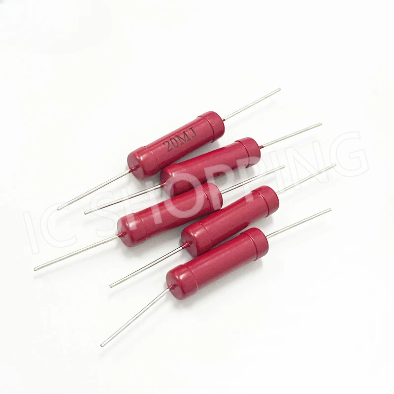 1PCS RI80 1W 2W 5W 10W High-Voltage Resistor 1K 2K 5K 10K 30K 50K 100K 150K 200K 300K 500K 1M 2M 3M 5M10M 20M 50M Non-Inductive