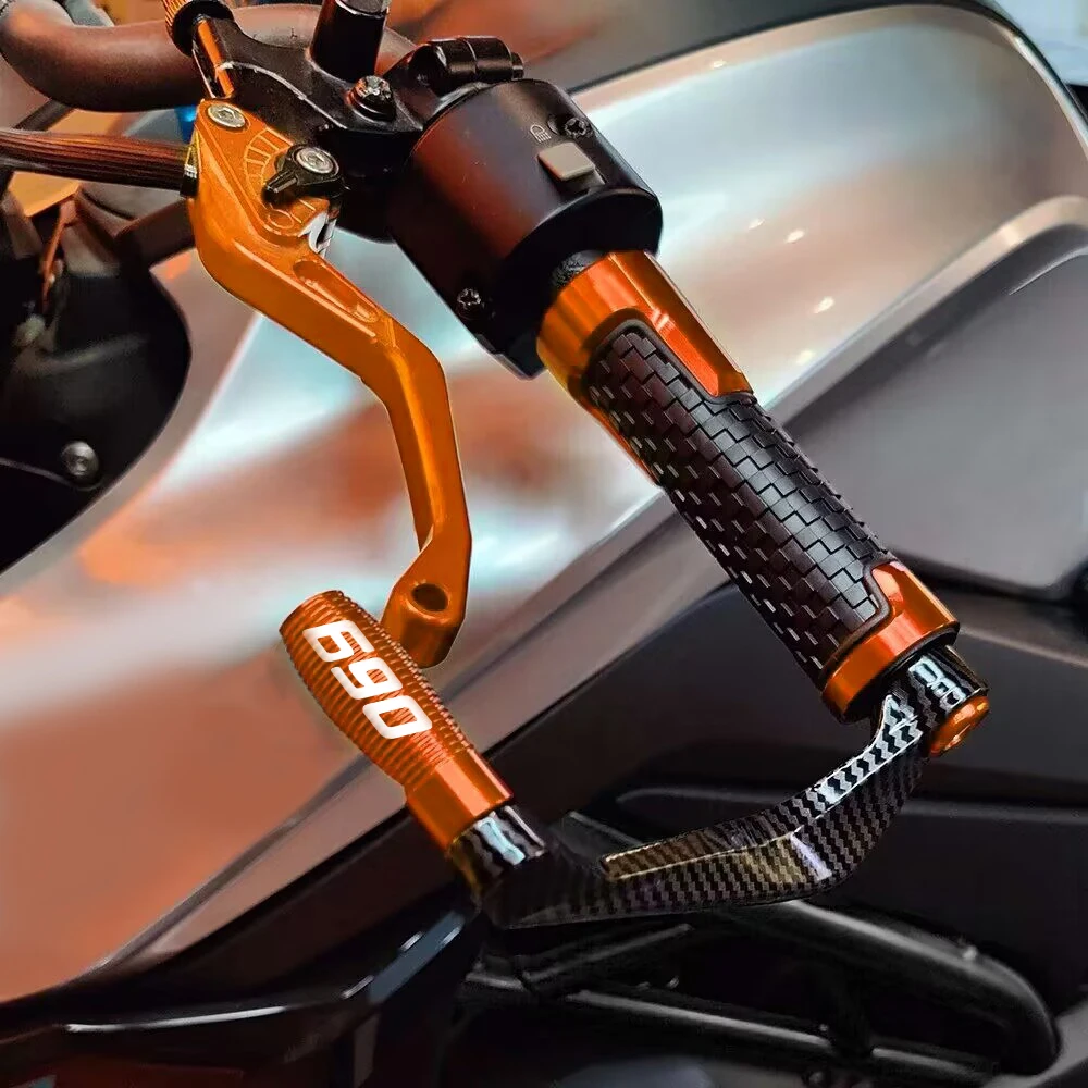 

Motorcycle Accessories FOR 690 SUPER MOTO 2012 2013 2014 2015 2016 Handlebar Grips End Brake Clutch Lever Guards Protection