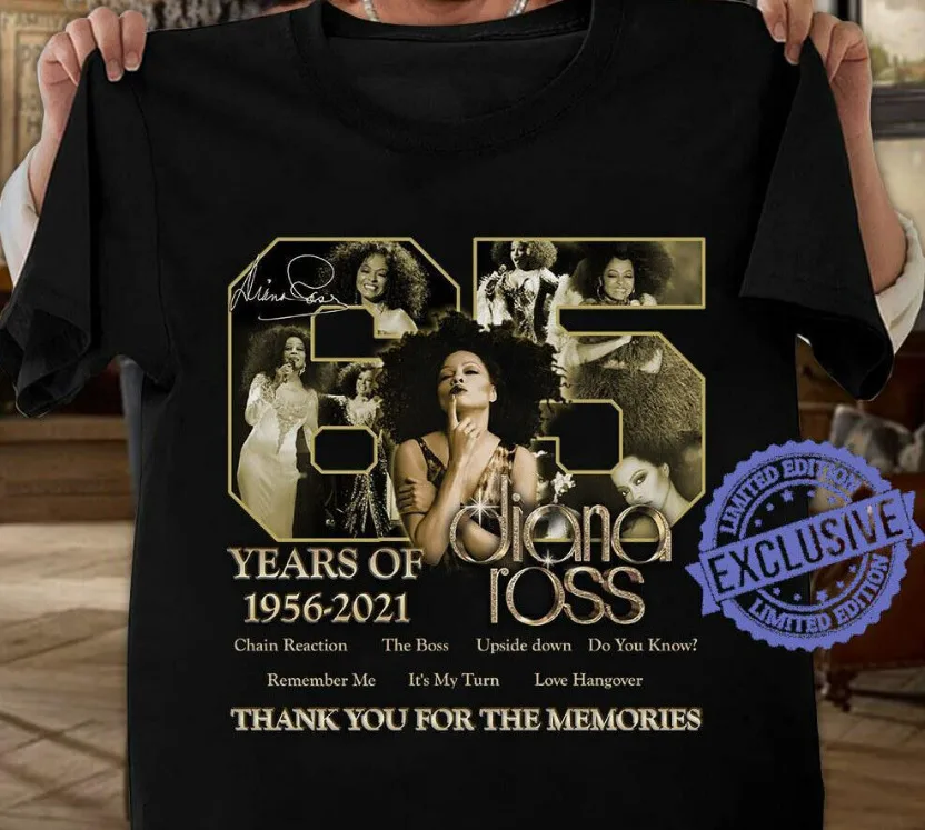 Diana Ross T-Shirt,, Kunst-Neu-Papa Geschenk T-Shirt,!,, in voller Größe