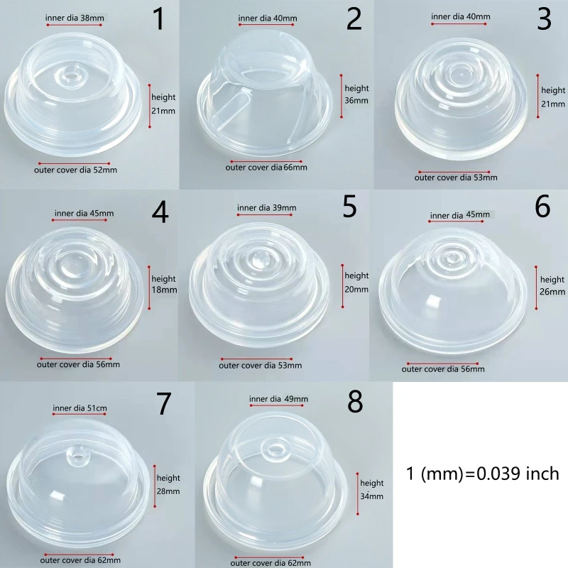 Silicone Diaphragm Replacement for Automatic Breast Electric Single Double Breast Efficient Membrane Accessory