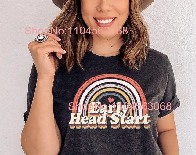 Early Head Start T Shirt Teacher Childhood Education Educator Preschool Pre K EHS long or short sleeves