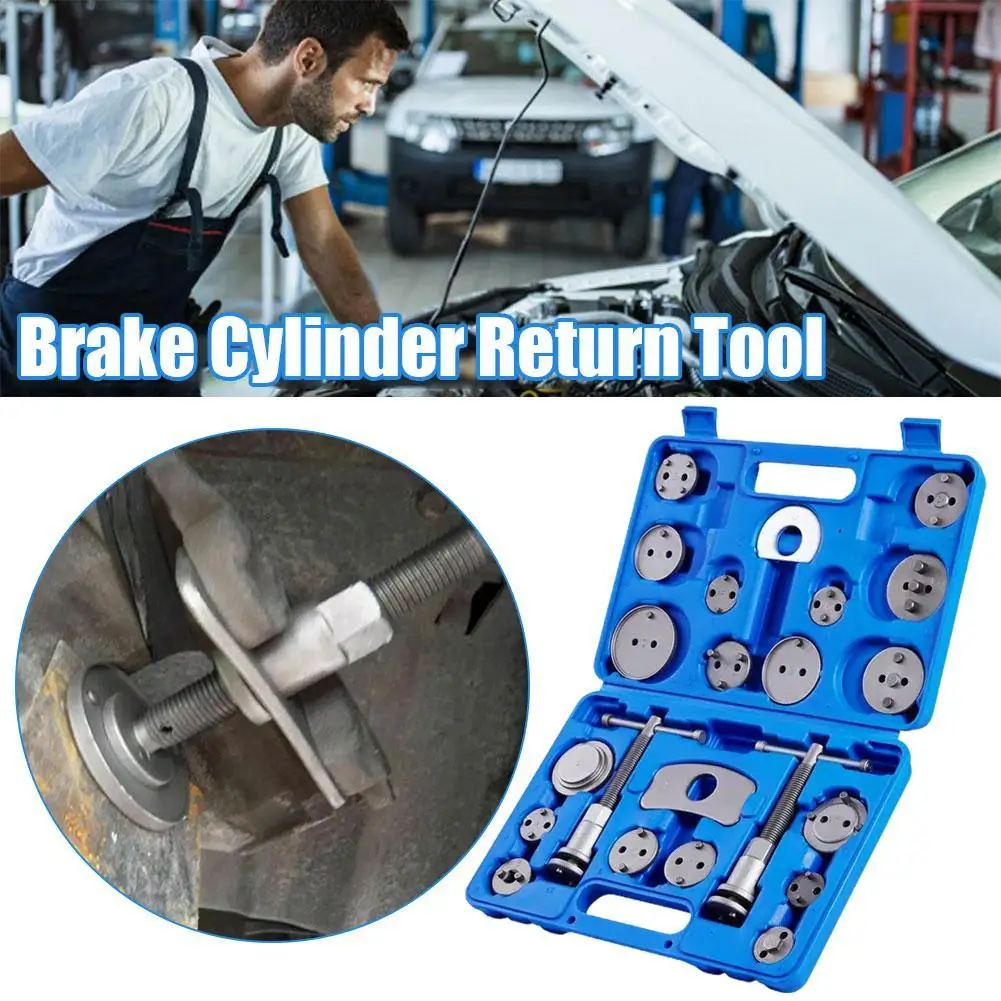 

22pcs Universal Disc Brake Caliper Piston Rewind Wind Back Tool Replacement Brake Cylinder Piston Adjustment Work Group Repair