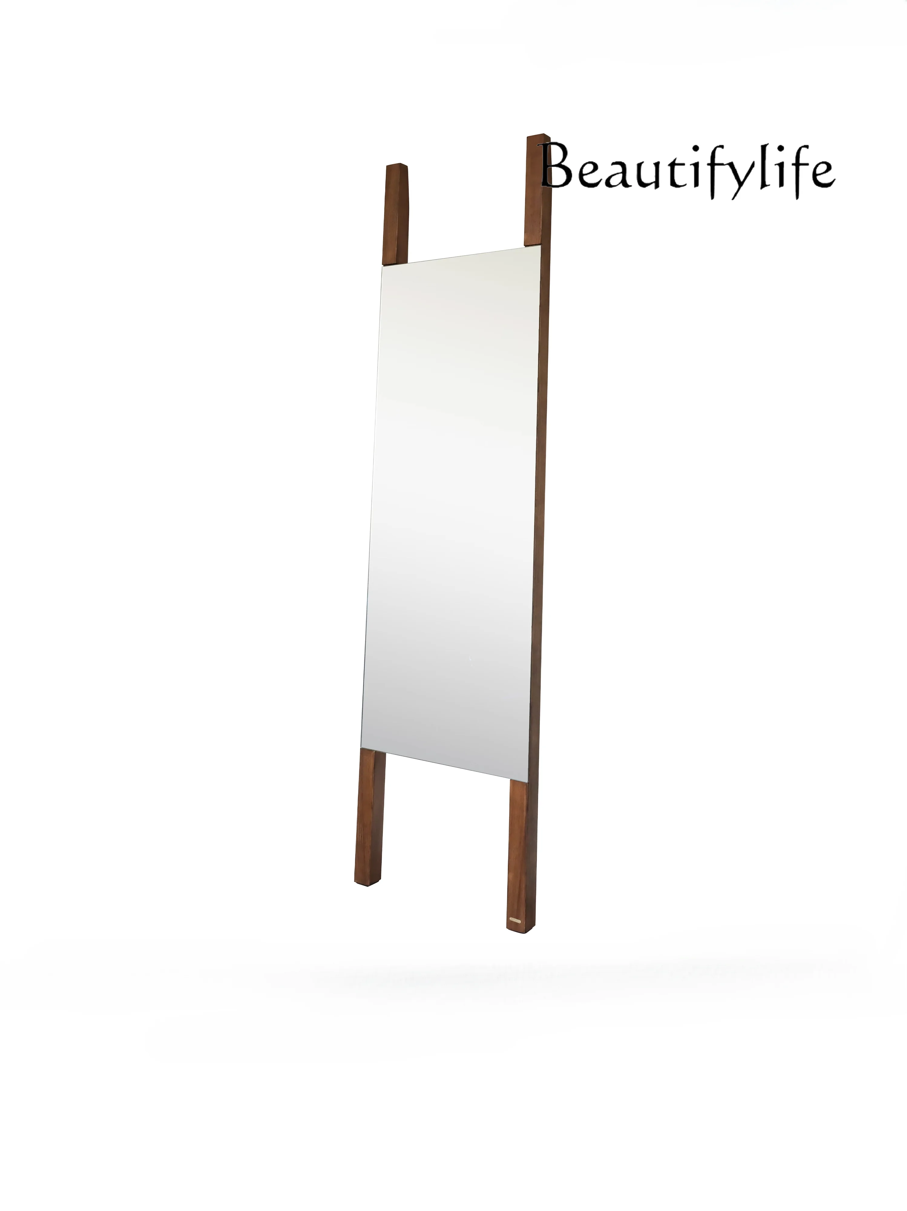 

Vertical Full-Length Mirror Medieval White Ash H Dressing Mirror Hallway Large Area Floor Full-Length Mirror