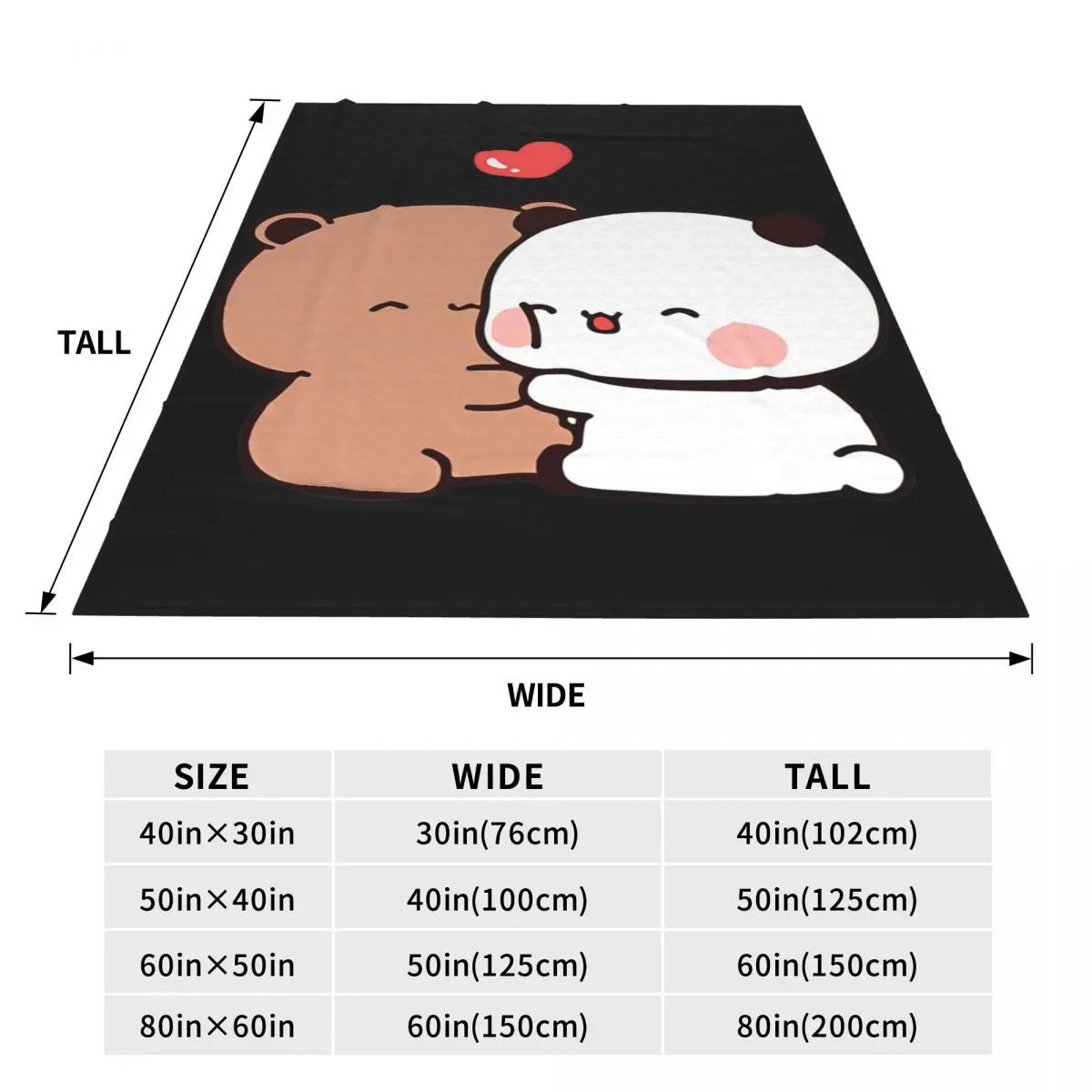 Bear And Panda Bubu Dudu Balloon Skateboard Blanket Quality Warm Throw Blanket Spring Travel Office Outdoor Fluffy Bedspread