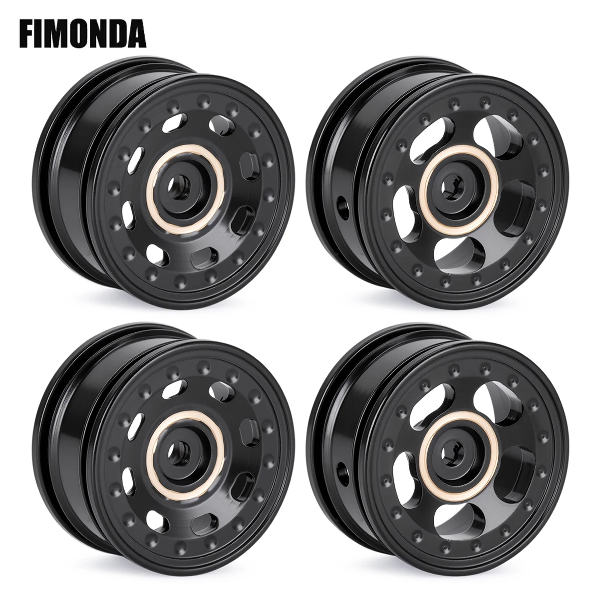 4Pcs Black Brass 0.7