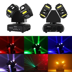Stage Moving Head Light 120W Double Sides RGBW Disco Beam Effect Light With Sound Activated DMX512 Control For DJ Party Concert
