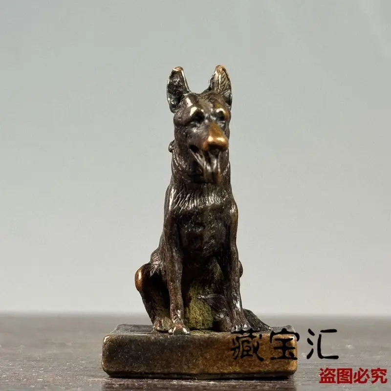 Zodiac dog wolf dog Seal Stamp Statue Sculpture Figurines Home Garden Decoration Statues