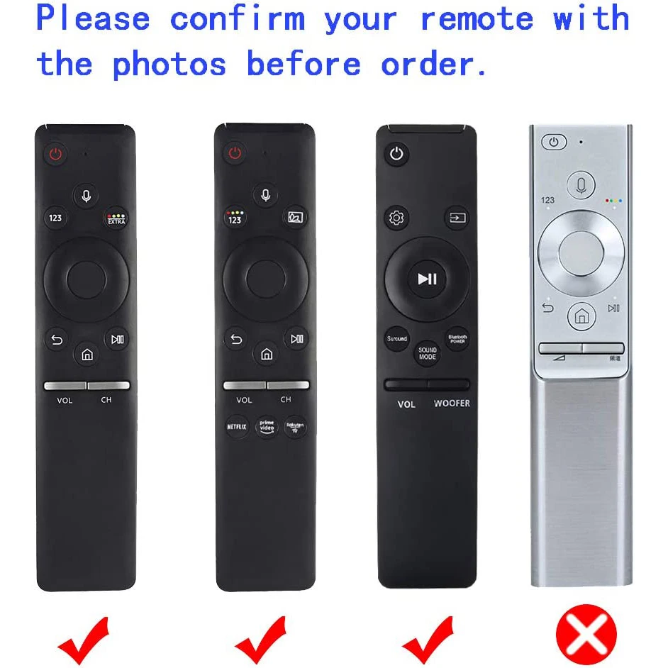 BN59-01312B Silicone Cover Fit for Samsung TV Voice Remote Control Case BN59-01312H BN59-01312F BN59-01312M RMCSPR1B Shockproof