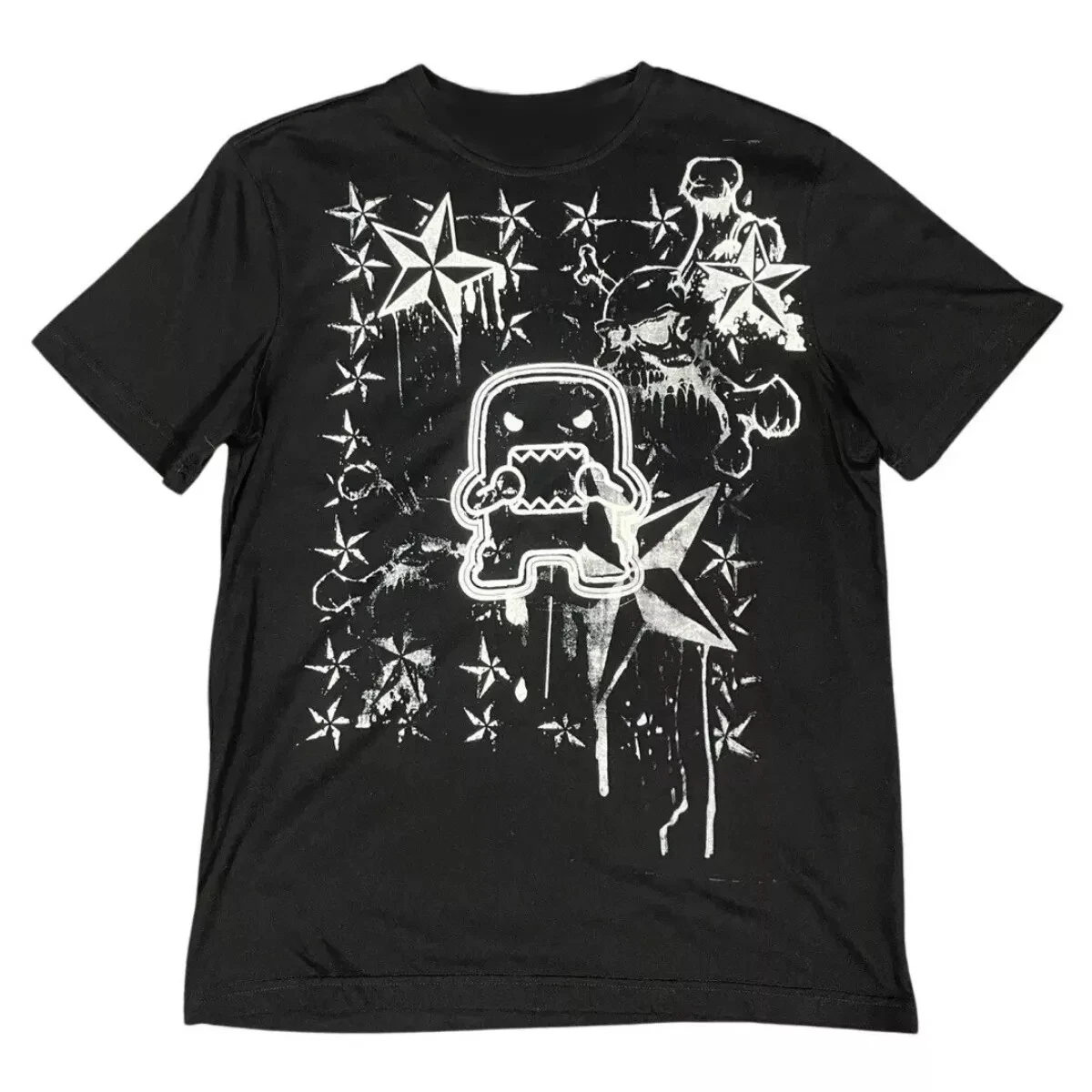 

Retro Fashion Loose Short Sleeved Women Y2K Oversized Kawaii Ninja Print Top Street American Trendy Cute Style T Shirt Men