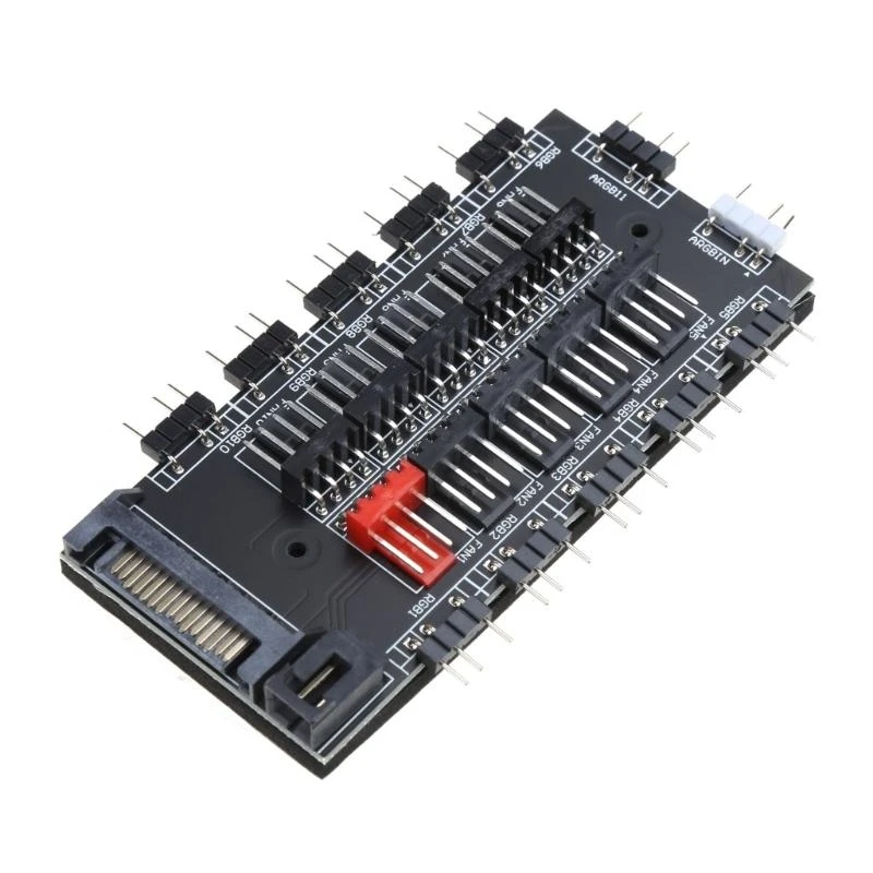 090f 1 à 10 Splateur multi-voies Fabrifier le refroidisseur refroidissement Cable Adaptateur Speed ​​Contrôle