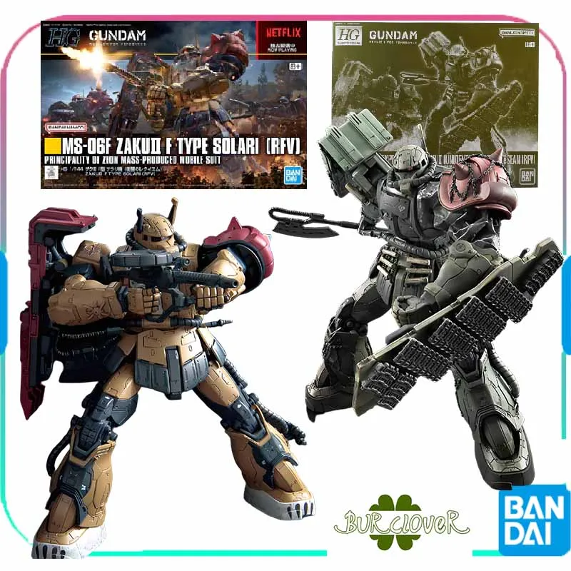 

Bandai Original GUNDAM HG Series ZAKU MS-0 MS-06F Anime Action Figure Assembly Model Toys Collectible Model Ornaments Gifts