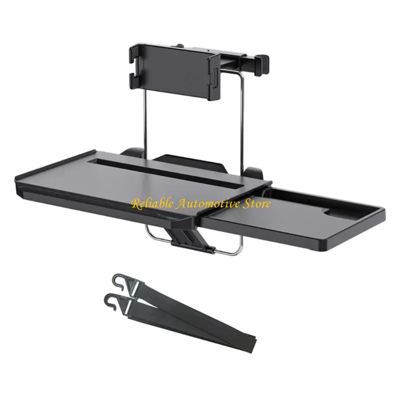 M68B Foldable Steering Wheel Mounted Desk for Car Use in Laptop Dining and Writing Ergonomic Back Seat Headrest Tray